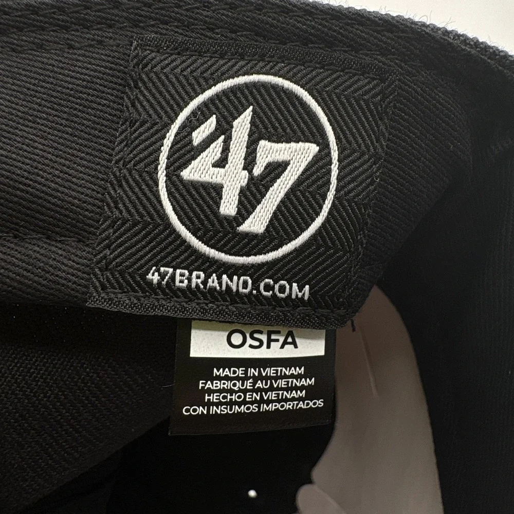 Tampa Bay Rays 47 Brand Hat MVP One Size Adjustable Cap Black MLB Baseball NEW